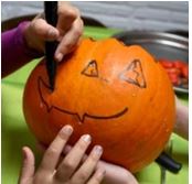 lanterna de halloween com abóbora