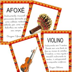cartas dos instrumentos musicais e suas características