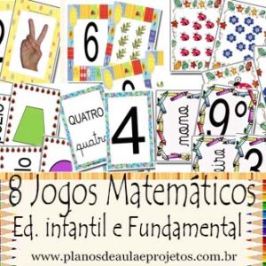 Combo de 8 Jogos Matemáticos (cartelas coloridas) - Planos de Aula e  Projetos