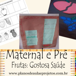 planos de aula Frutas para Maternal e pré-escola