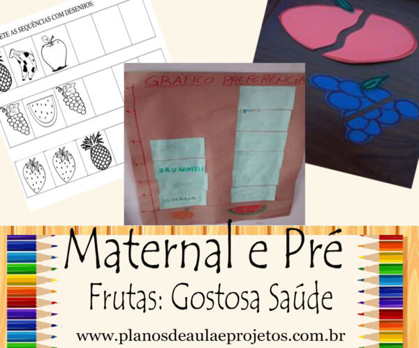 planos de aula Frutas para Maternal e pré-escola