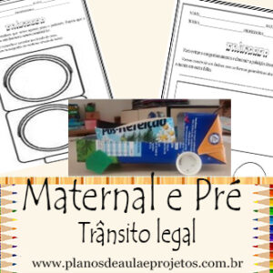 Plano de aula Trânsito Maternal e Pré