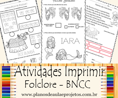 Folclore – Atividades para imprimir