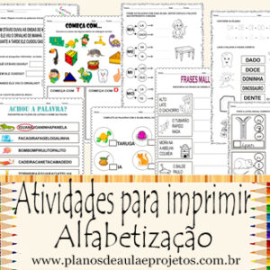 atividades de alfabetização para imprimir