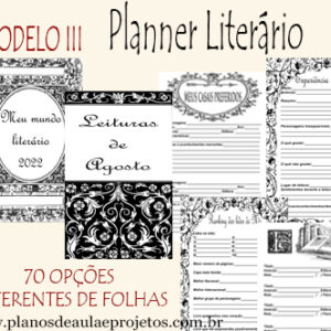 planner literário personalizado