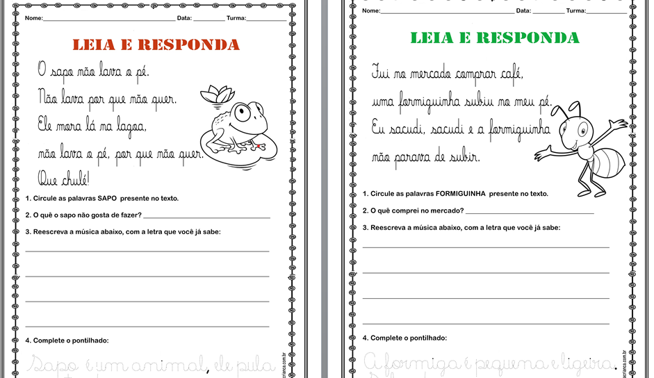 Escrita espontânea - Planos de Aula - 1º ano do Ensino Fundamental - Língua  Portuguesa