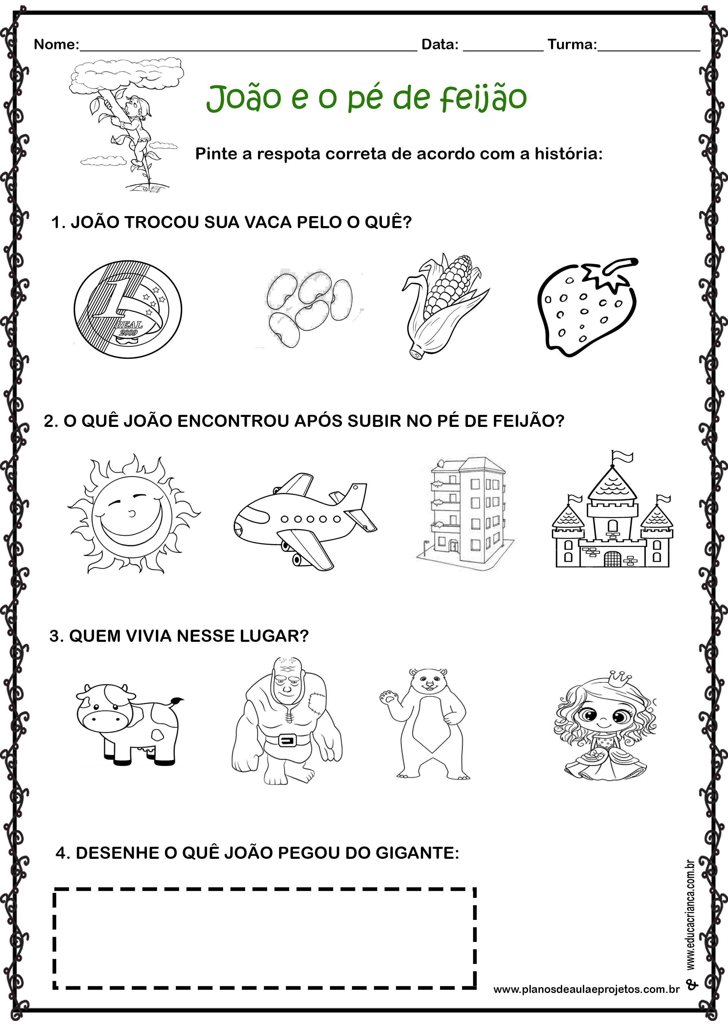Atividades sobre as Plantas - Educação Infantil
