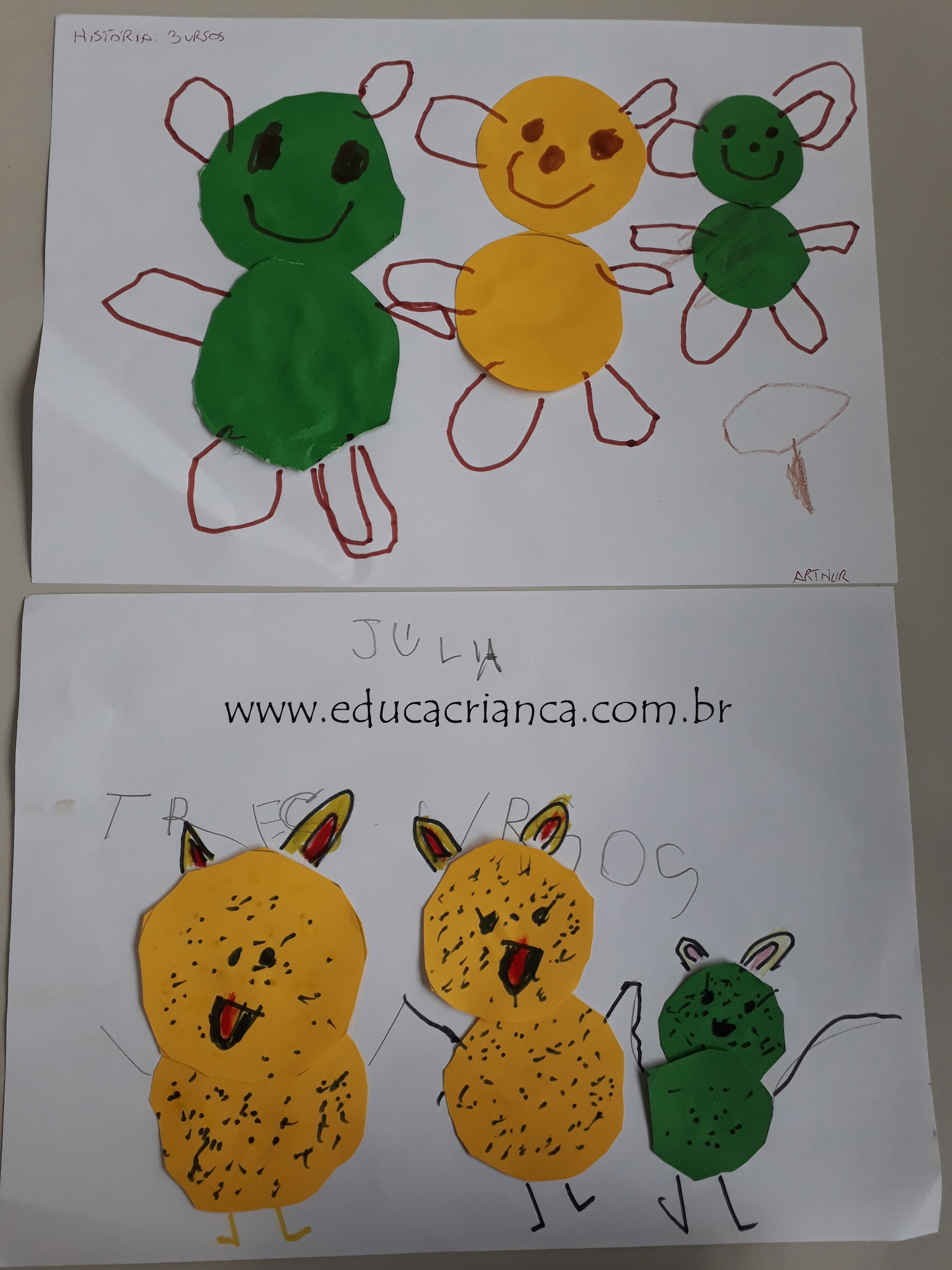 Três ursos - Ed. Infantil e Fundamental - Planos de Aula e Projetos