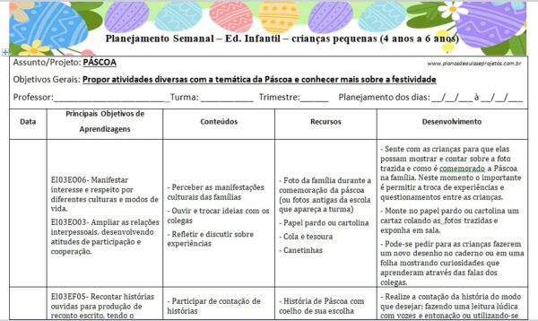 atividades de páscoa para pré-escola